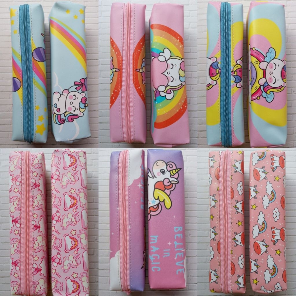 

Tempat pensil Resleting Unicorn warna UK 20X5X5 cm