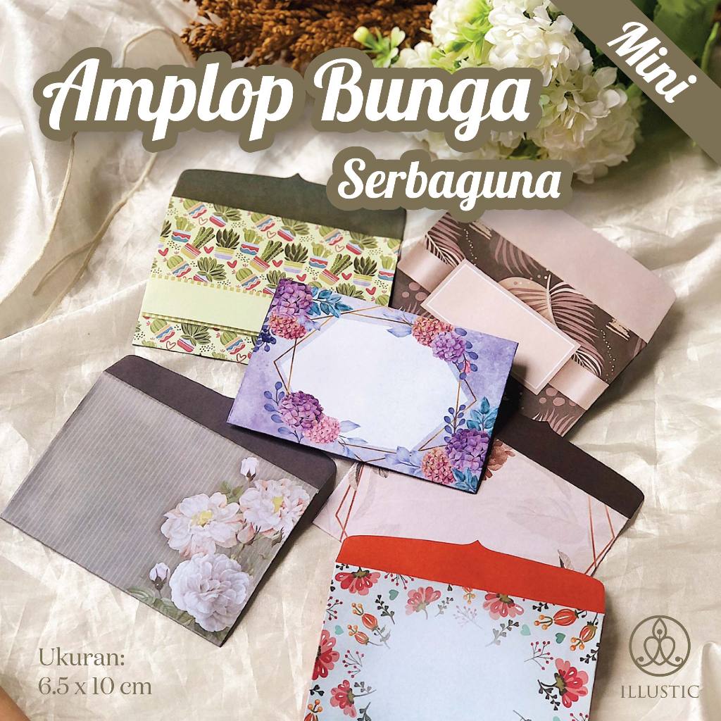 

Amplop Serbaguna Nikahan Wedding Ultah Motif Bunga(mini size)