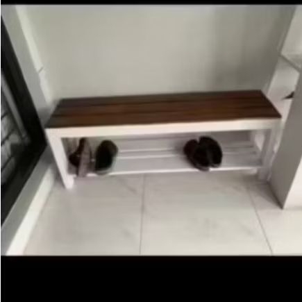 bangku teras/rak sepatu/bangku kayu jati belanda