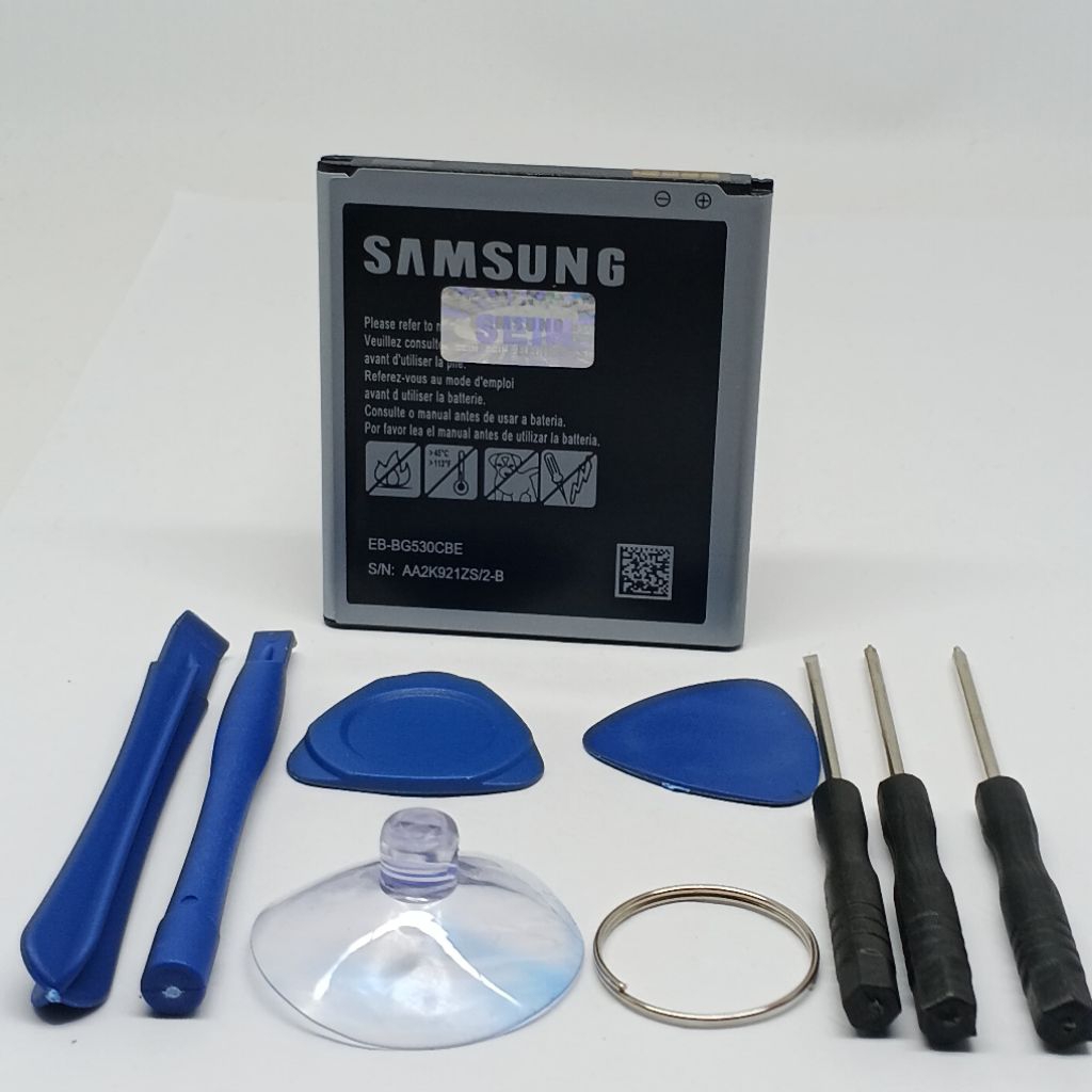 BATERAI BATRE SAMSUNG J2 PRIME EB-BG530 CBE ORIGINAL BONUS OBENG HP