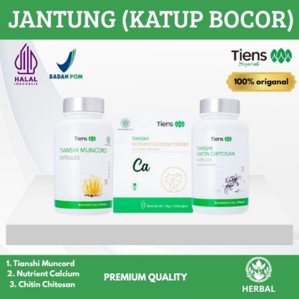 [Herbal China] Paket Tiens 3 Produk Full Segel vitamin cina herbal untuk jantung