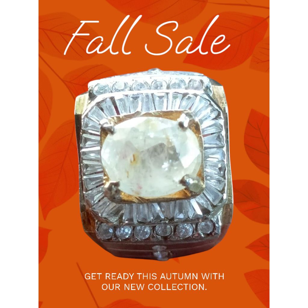 Batu Yakut putih/White Shafir ceylon(Srilanka)..