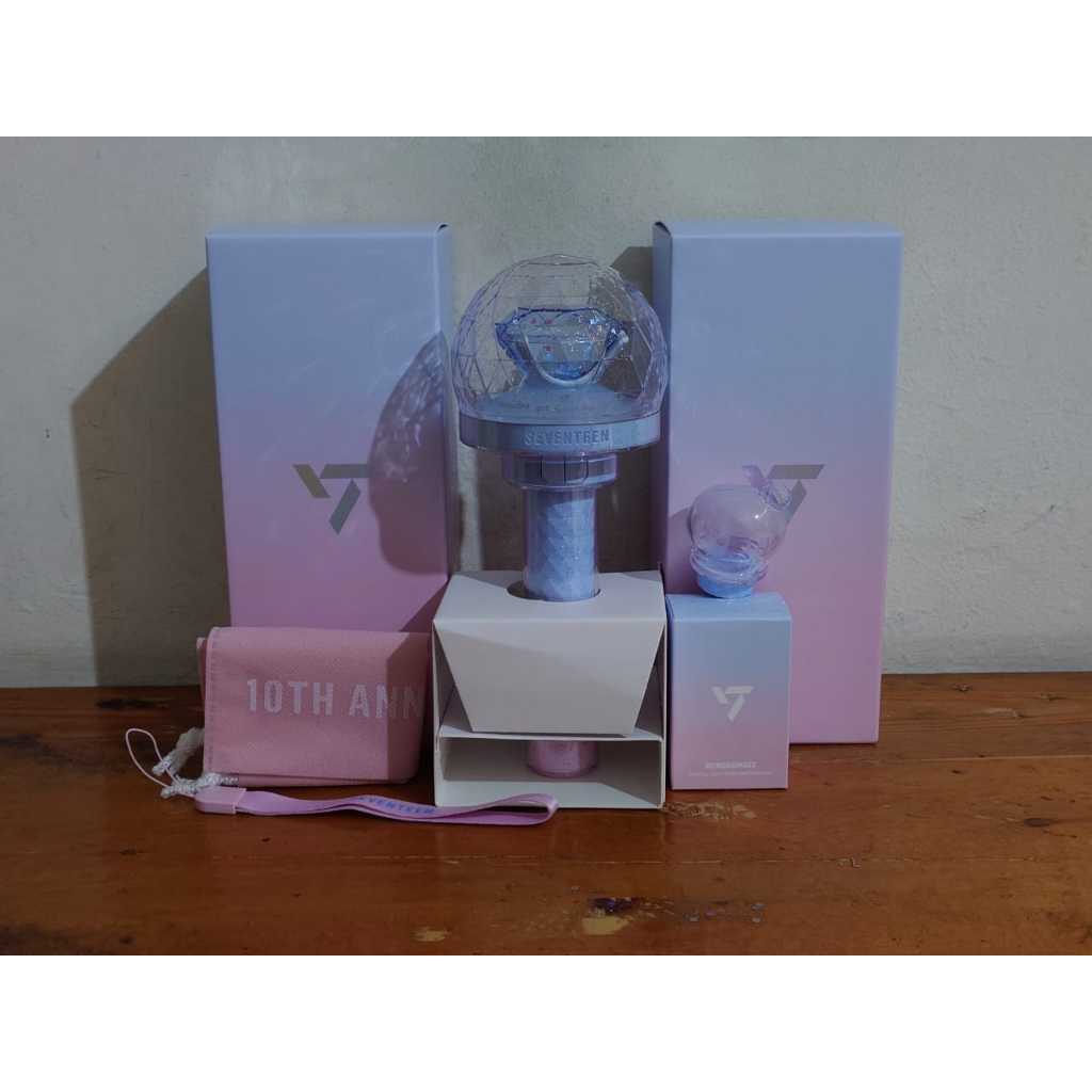 [SEALED] Lightstick / Caratbong + Bongbongie Keyring Bundle Seventeen 10th Anniversary