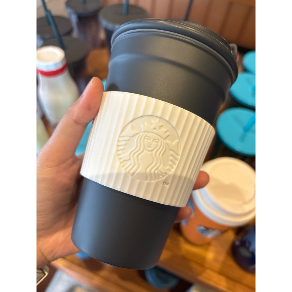 Starbucks black cup tumbler 16oz