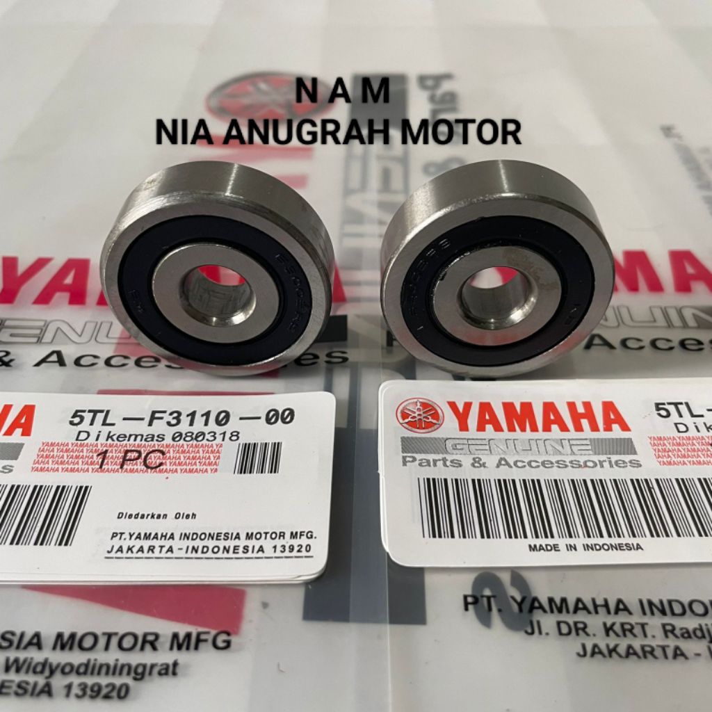 Bering bearing laher roda depan 2pcs Yamaha Mio sporty mio lama mio smile fino karbu