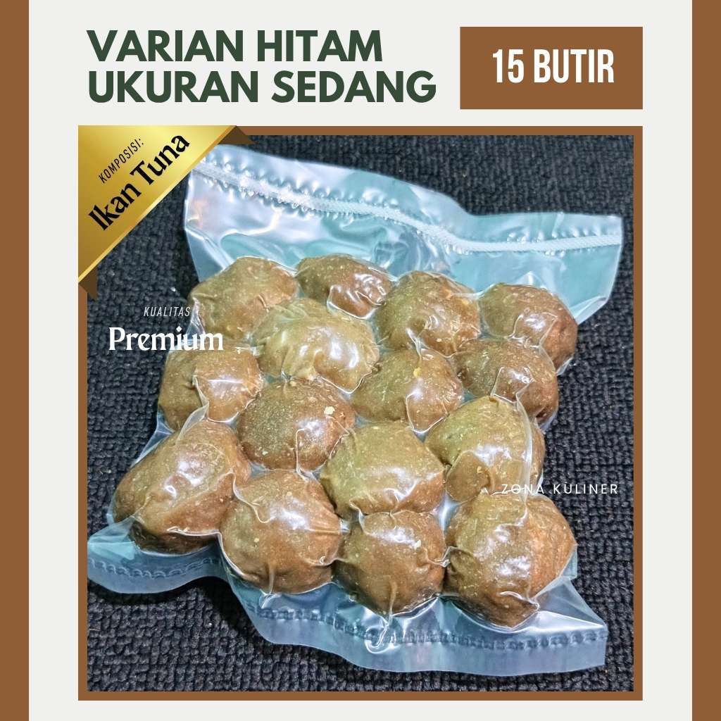 

Bakso Ikan Tuna Varian Hitam Sedang 15 Butir | Sinar Bahari