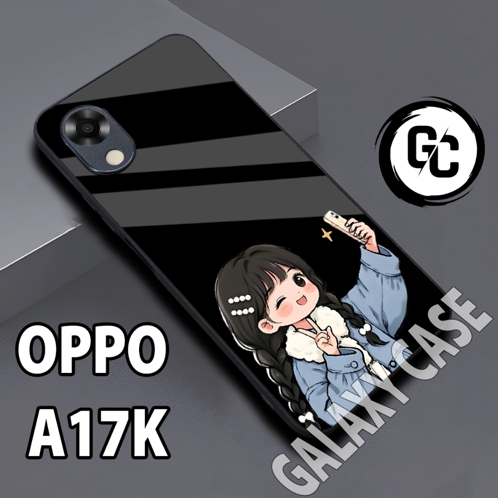 Softcase glossy OPPO A17K/Case OPPO A17K Cewek/case OPPO A17K glitter/casing/case hp OPPO A17K