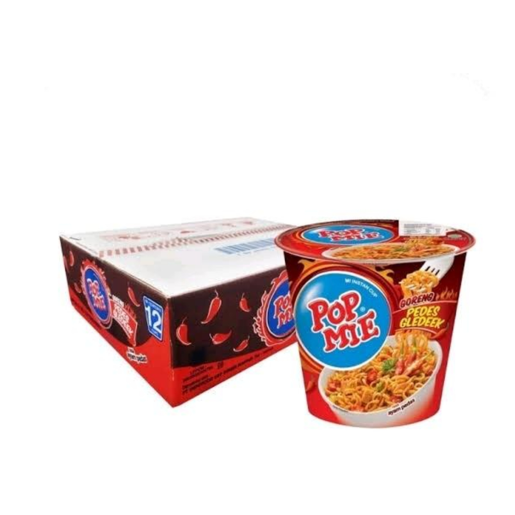 

Pop Mie Instan Goreng Ayam Gledeek 75g – Mi Cup Rasa Pedas Ekstra