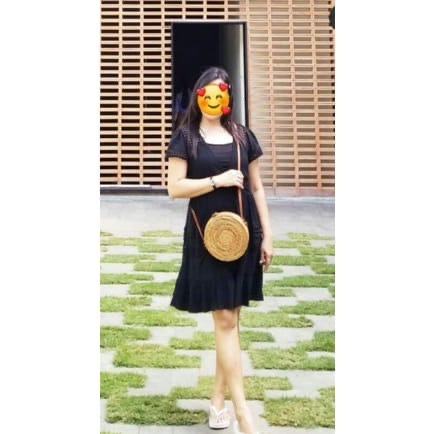 PRELOVED ZARA BLACK MINI DRESS / DRESS PENDEK PANTAI WANITA HITAM