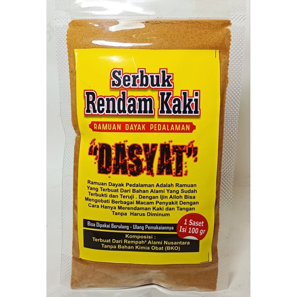 Serbuk Jamu Rempah Rendam  Kaki Ramuan Dayak Isi 100 gram