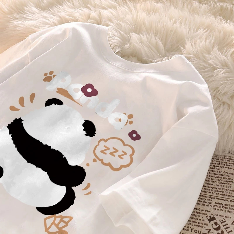 Baju Wanita Kaos Kaos Bergambar Panda Baju Kaos Oversize Wanita Korean | Atasan Wanita Korea Style |