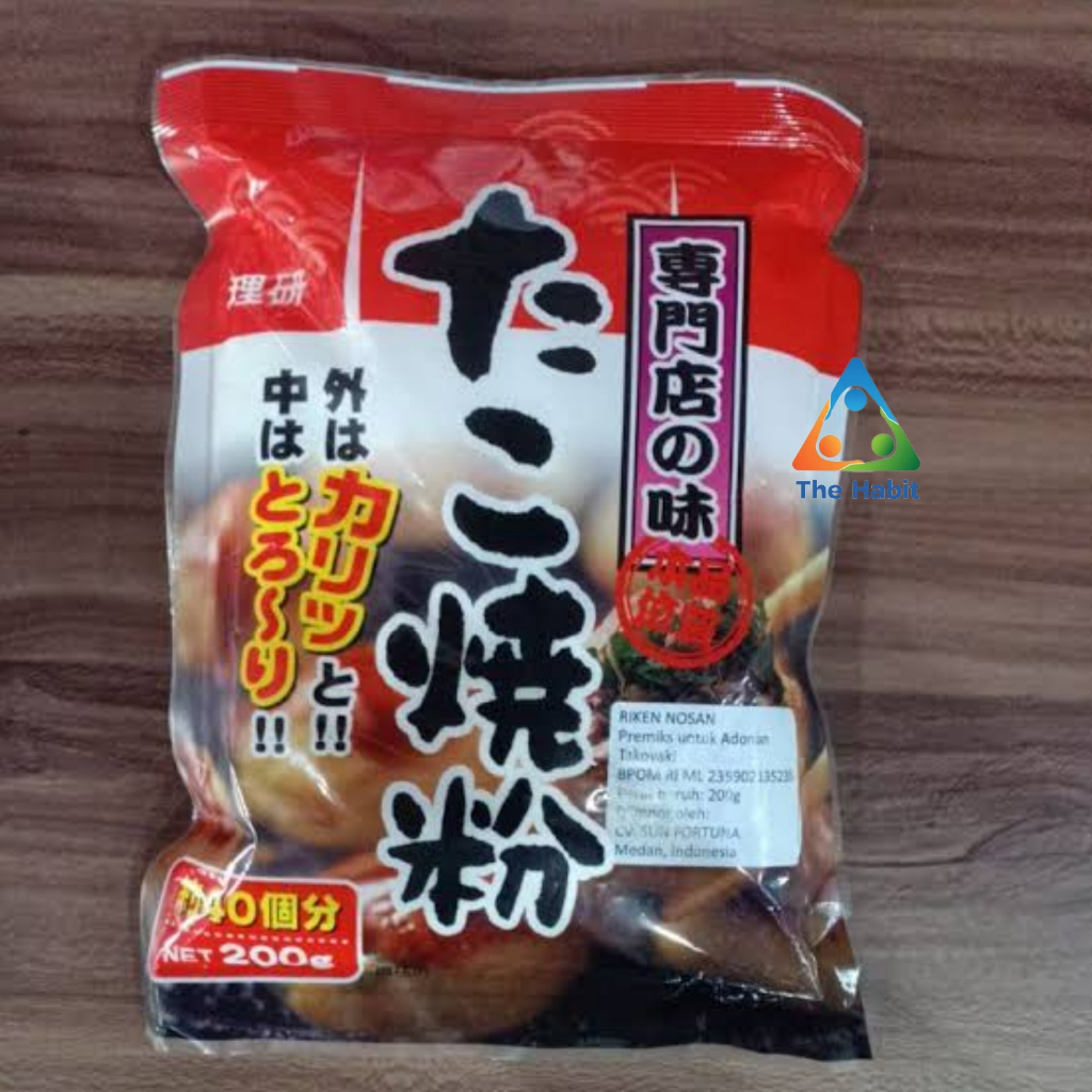 

(The Habit) Riken Nosan Takoyaki Flour / Tepung Takoyaki 200gr