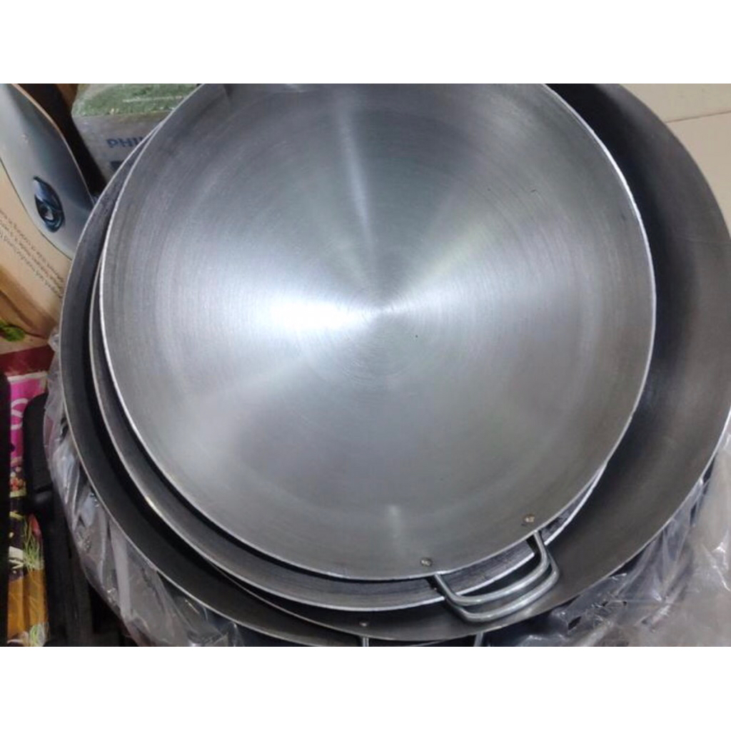 wajan baja 65 cm baja murni 100% penggorengan besar