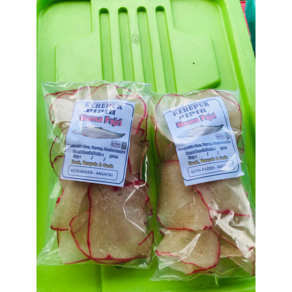 

Kerupuk ikan pipih mentah mama fajri amuntai