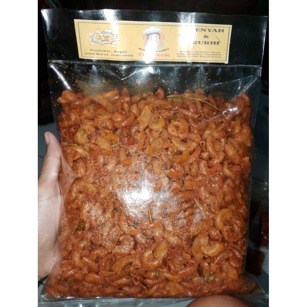 

Makaroni bantat 500 gr, makaroni pedas, makaroni balado, daun jeruk