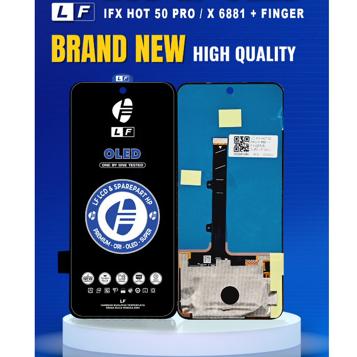 LCD INFINIX HOT 50 PRO / X6881 OLED + FINGERPRINT FULLSET TOUCHSCREEN