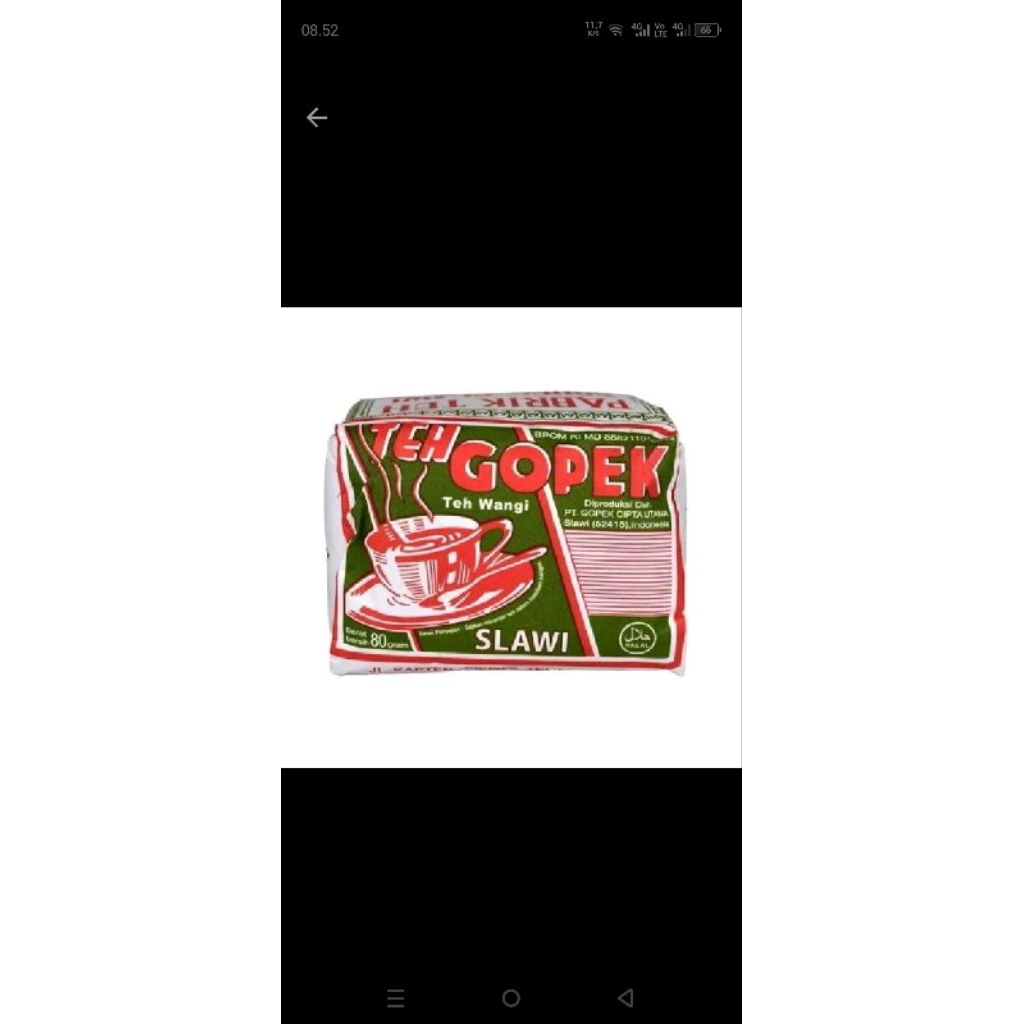 

TEH HIJAU Barak STOBERY ICE NON ICE 50 GRM 1PCS
