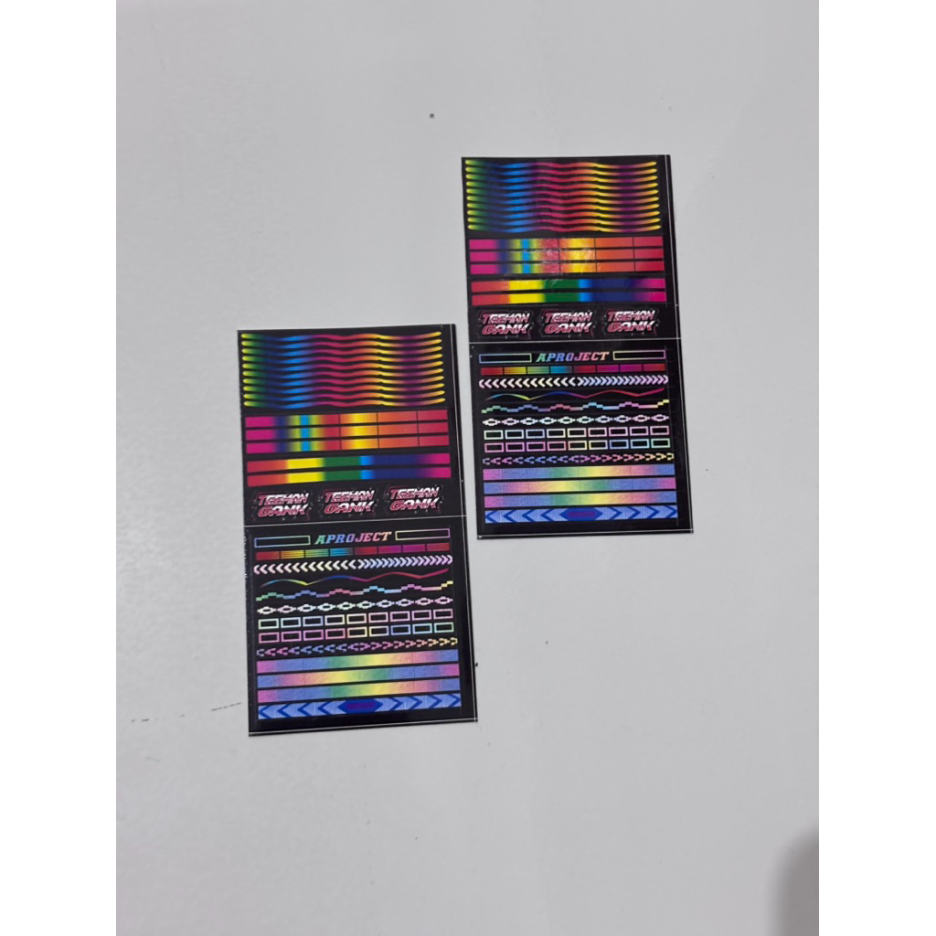 sticker lampu bus miniatur