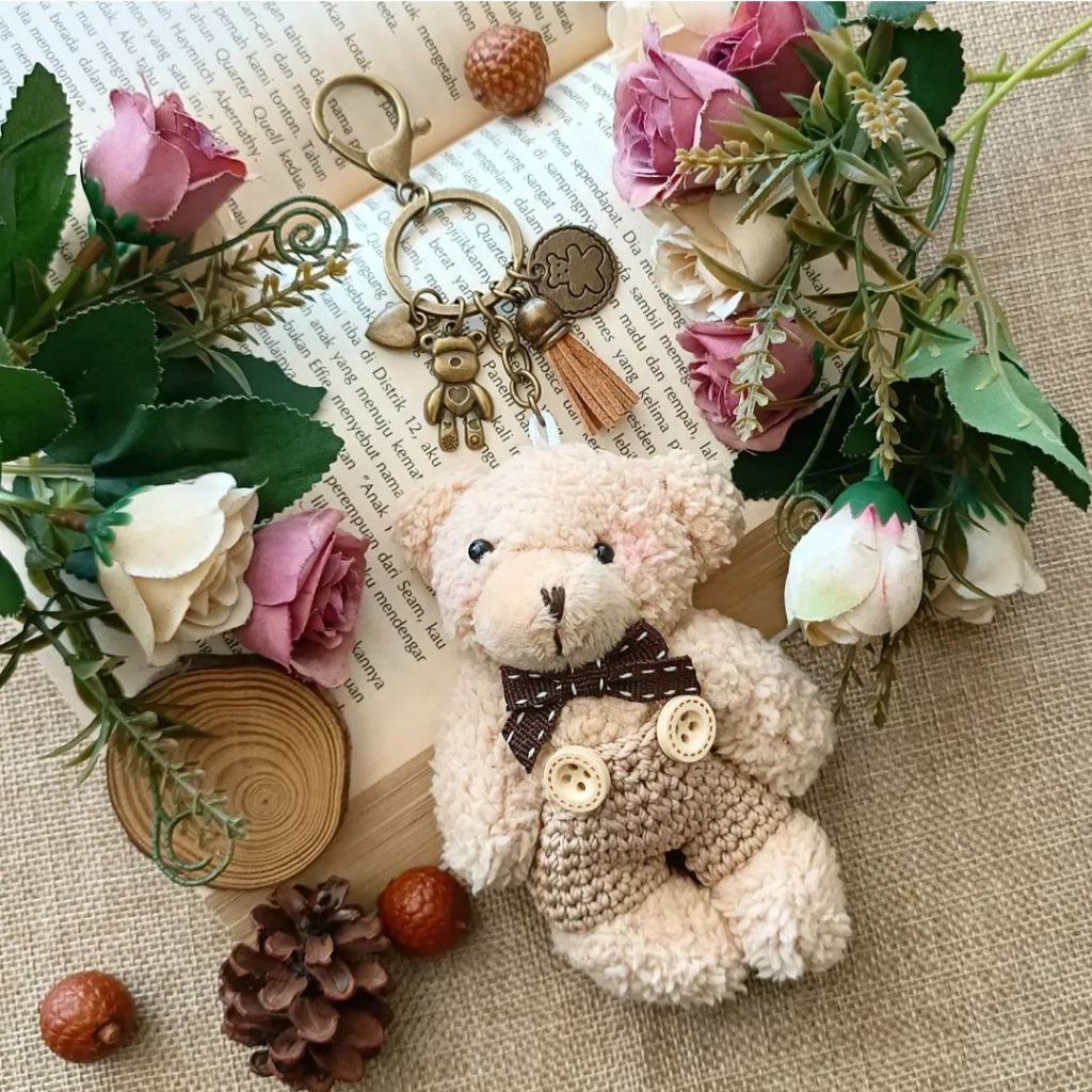 Bagcharm Boneka Gantungan Tas Teddy Bear