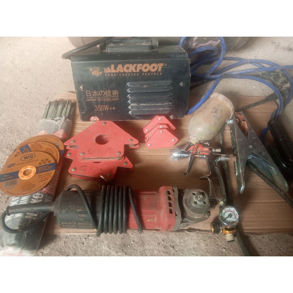 kompresor+mesin listrik+gerinda+bonus