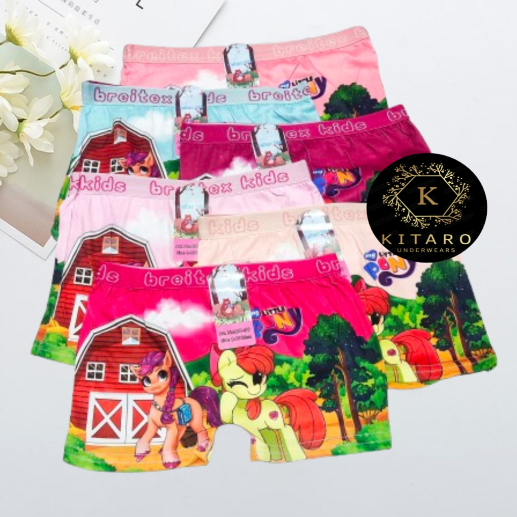 ( 6 - 12 Pcs ) Boxer Anak Cewek Aneka Motif / CD Boxer Anak / Boxer Anak Murah