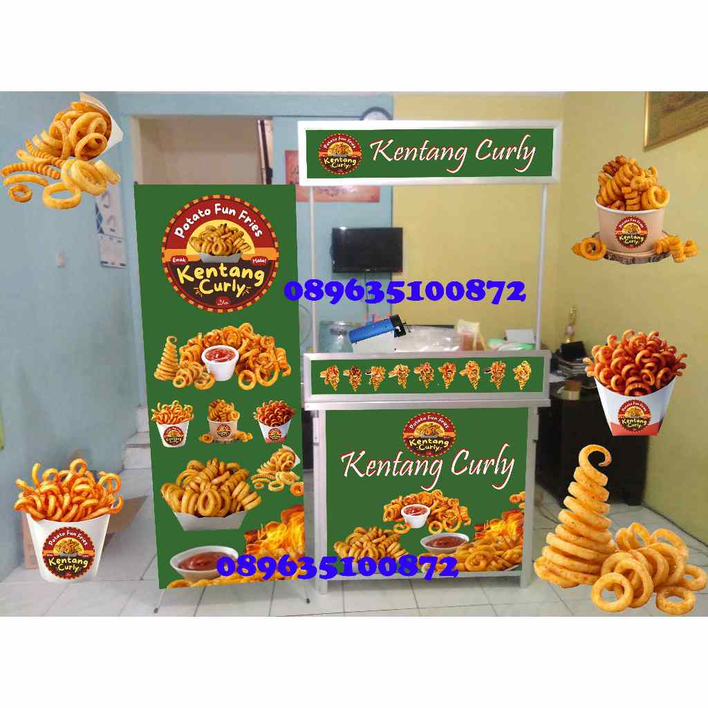 

PROMO PAKET USAHA KENTANG CURLY ( KERITING ) BOOTH PORTABLE