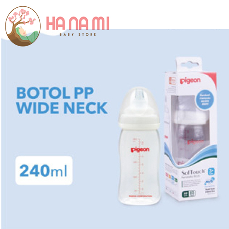 PIGEON Botol Susu PP Wide Neck SoftTouch Peristaltic