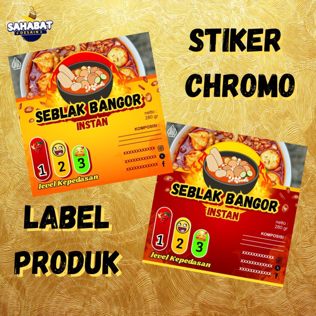 

CETAK STIKER LABEL PRODUK / STIKER CUSTOM