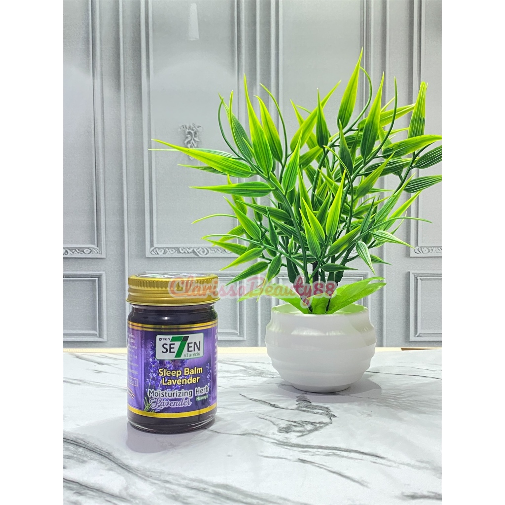 D3W GREEN SE7EN SLEEP BALM MOUISTURIZING HERB LAVENDER (50gr) BALM AROMATERAPI / BALSEM ORIGINAL