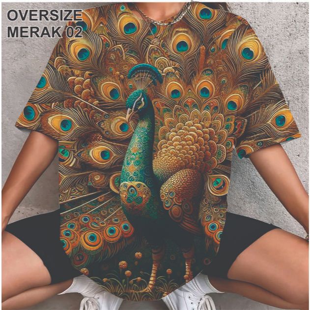 KAOS oversize FULL PRINT (AOP) ALL OF PRINTING | MOTIF AOP OVERSIZE MIX 05 animal cute FULLPRINT LIN