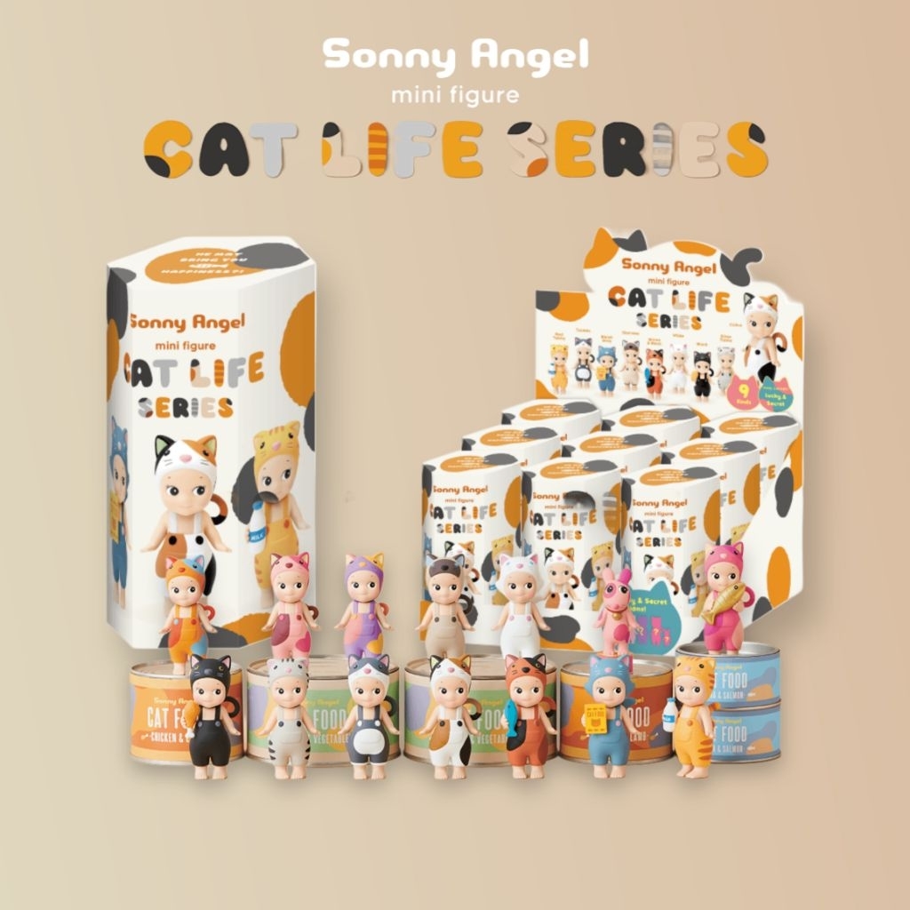 [READY STOCK] SONNY ANGEL CAT LIFE BLACK WHITE SIAMESE UNUSED WITH BNF