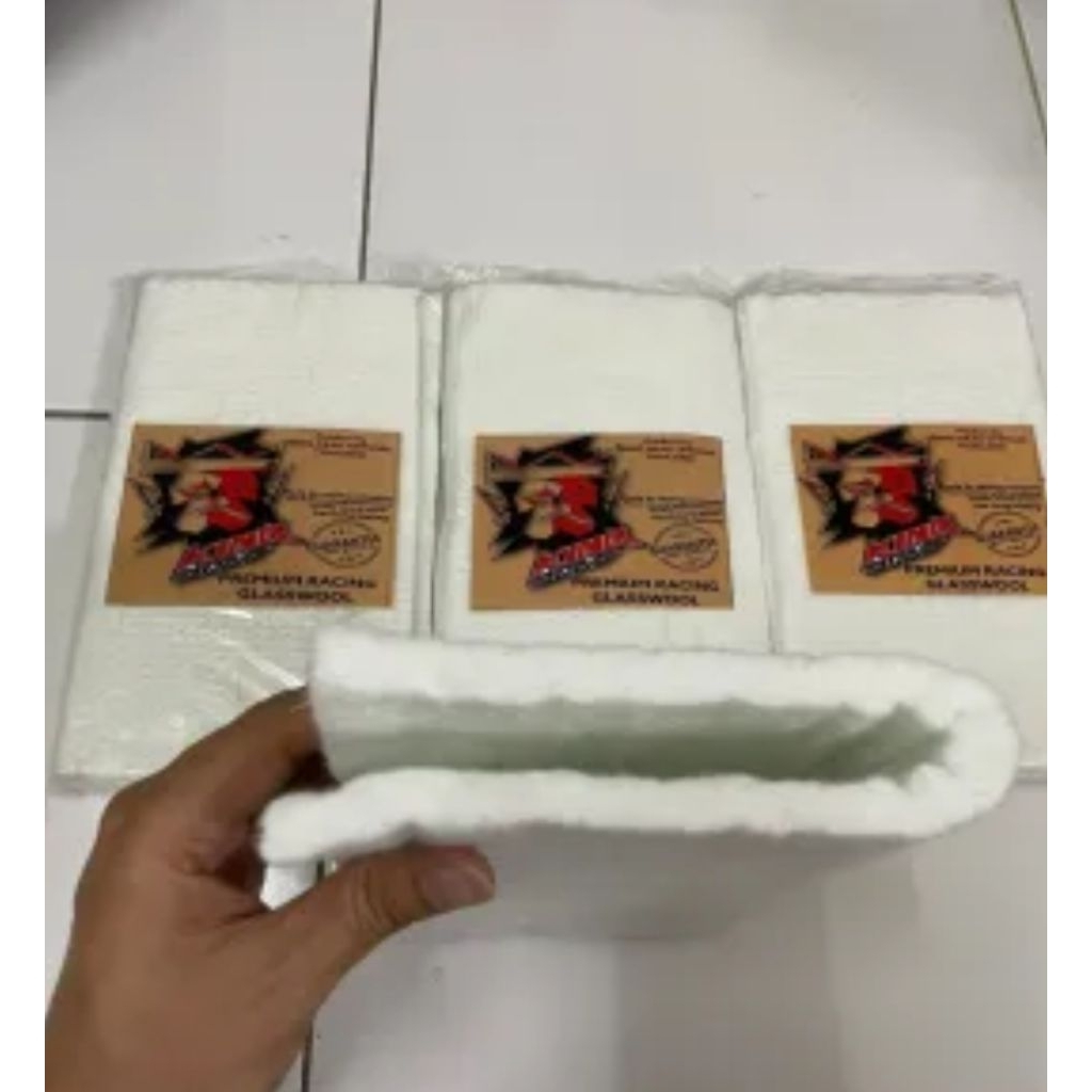 GLASSWOOL JUMBO  PREMIUM KINGDRAG BUAT SEMUA KNALPOT MOTOR TERMURAH