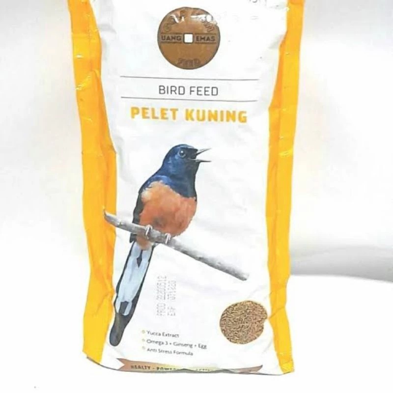 GOLD COIN PELET KUNING MAKANAN BURUNG MURAI KACER GOLD COIN MURAI 450GR