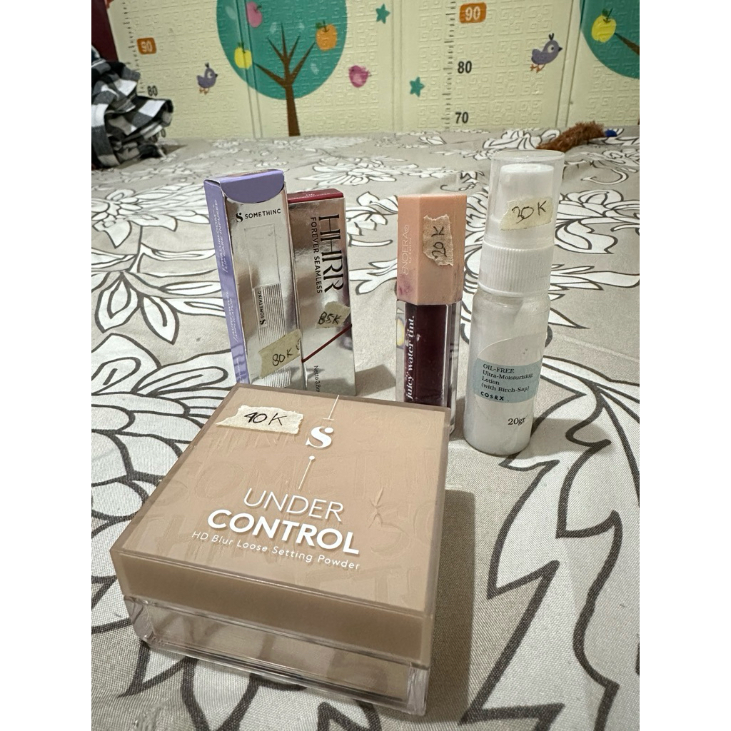 Lip HHRR 06 Peony - Somethinc Lip Glaze 05 Unreal - noera juicy water tint - Moist Cosrx