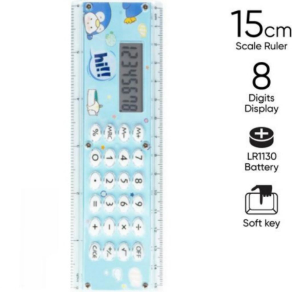 

Calculator Penggaris Blue Kalkulator Ruler Warna Biru