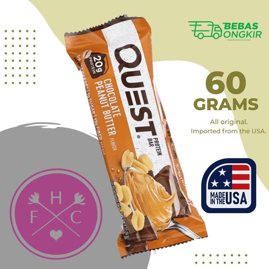 

Quest Nutrition Protein Bar Chocolate Peanut butter 60 g