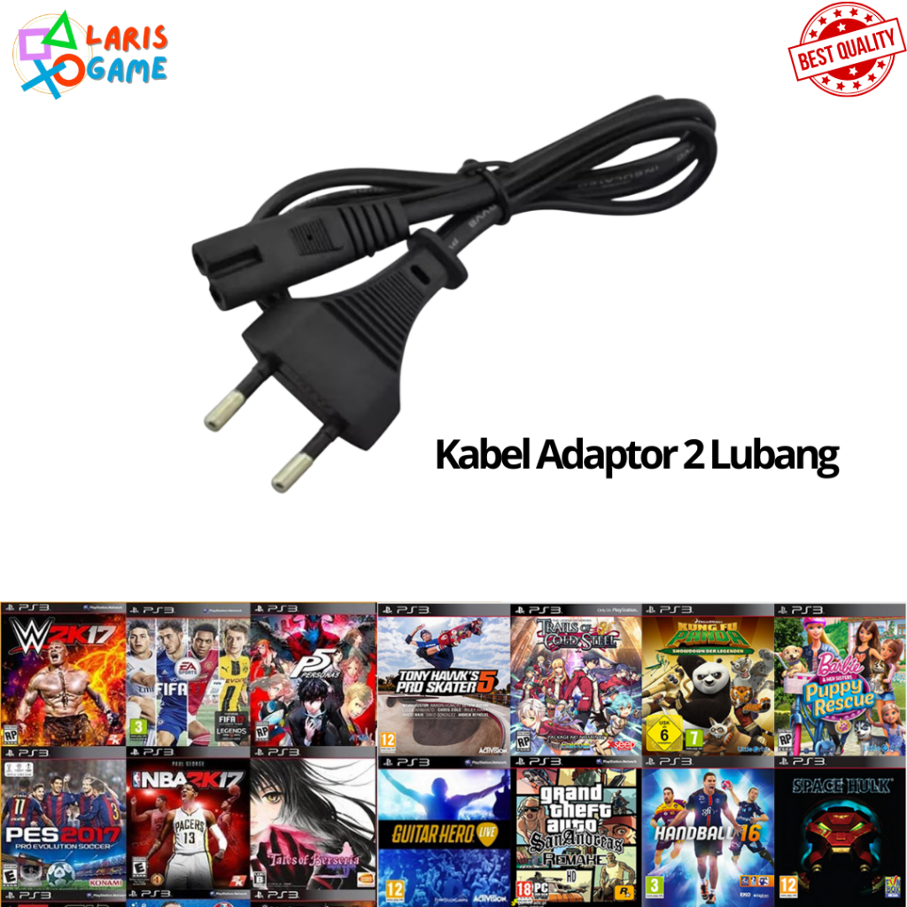 Kabel Adaptor multifungsi - Colokan PS 2 PS 3 adaptor 2 lubang Kabel Adaptor 2 cabang Kabel Adaptor