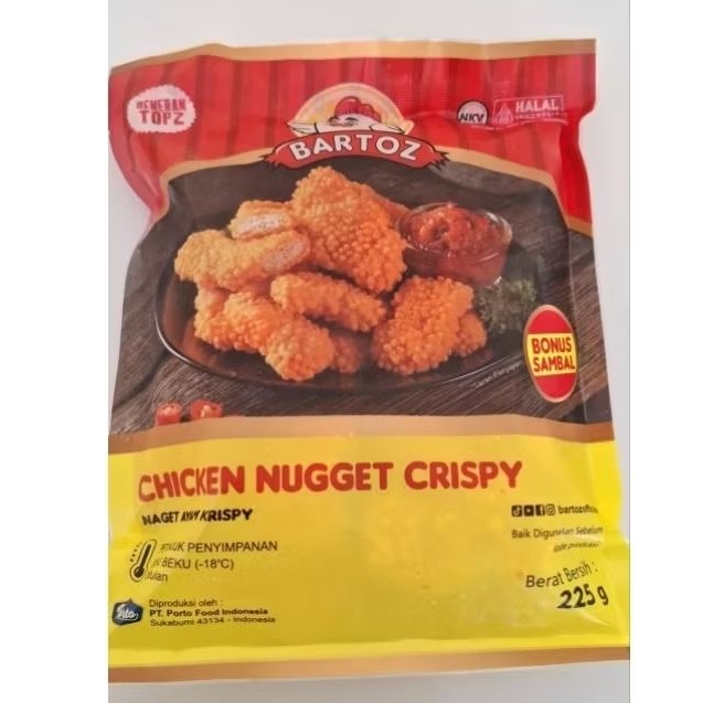 

Bartoz Chicken Nugget Crispy 225gr