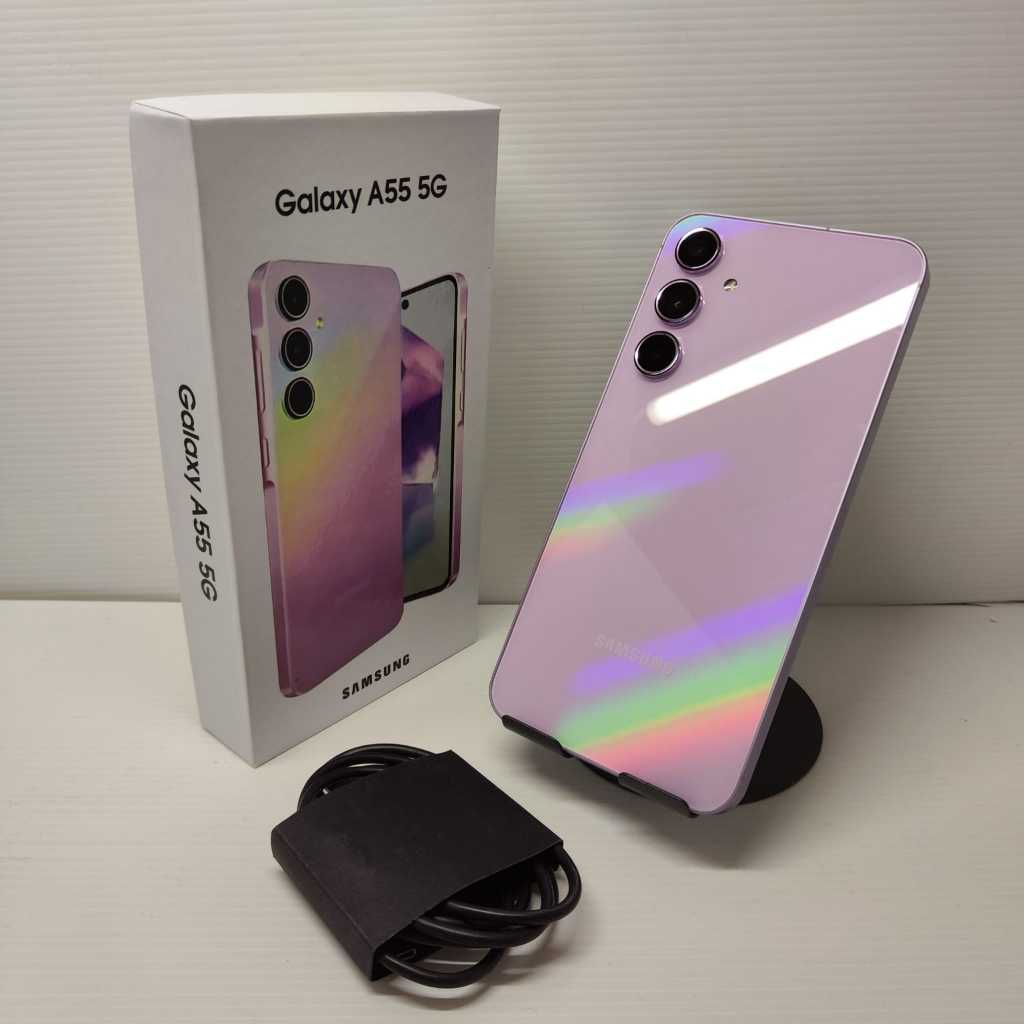LIKE NEW SAMSUNG GALAXY A55 12/256 LILAC NO MINUS SEPERTI BARU