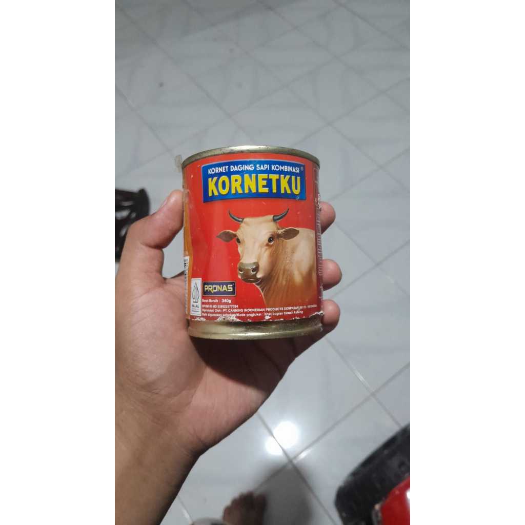 

Kornetku Kornet Daging Sapi Pronas HALAL 340gr EXP SEP 2025