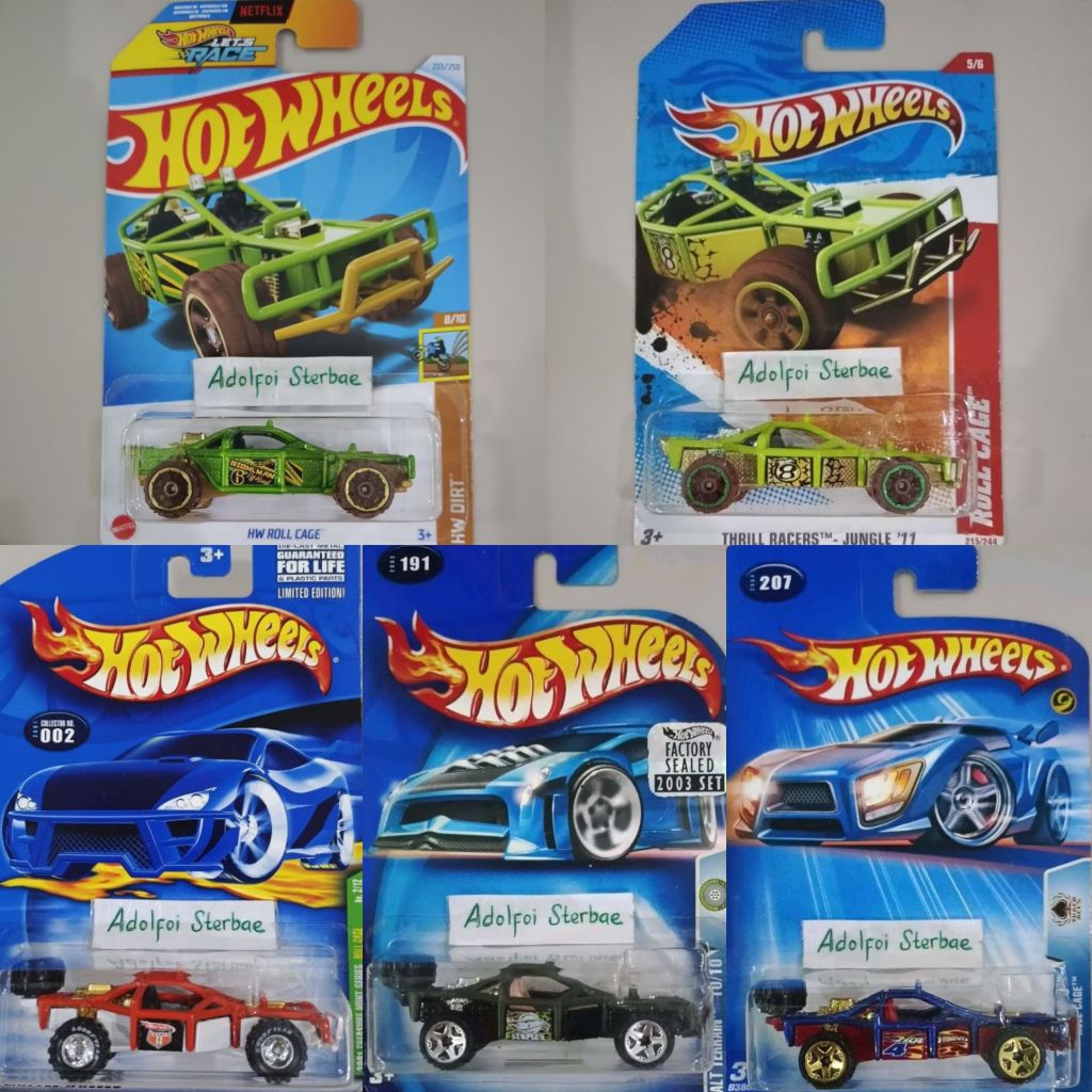 hotwheels hot wheels roll cage 2001 treasure hunt series th$ ths super treasure hunt super ban karet