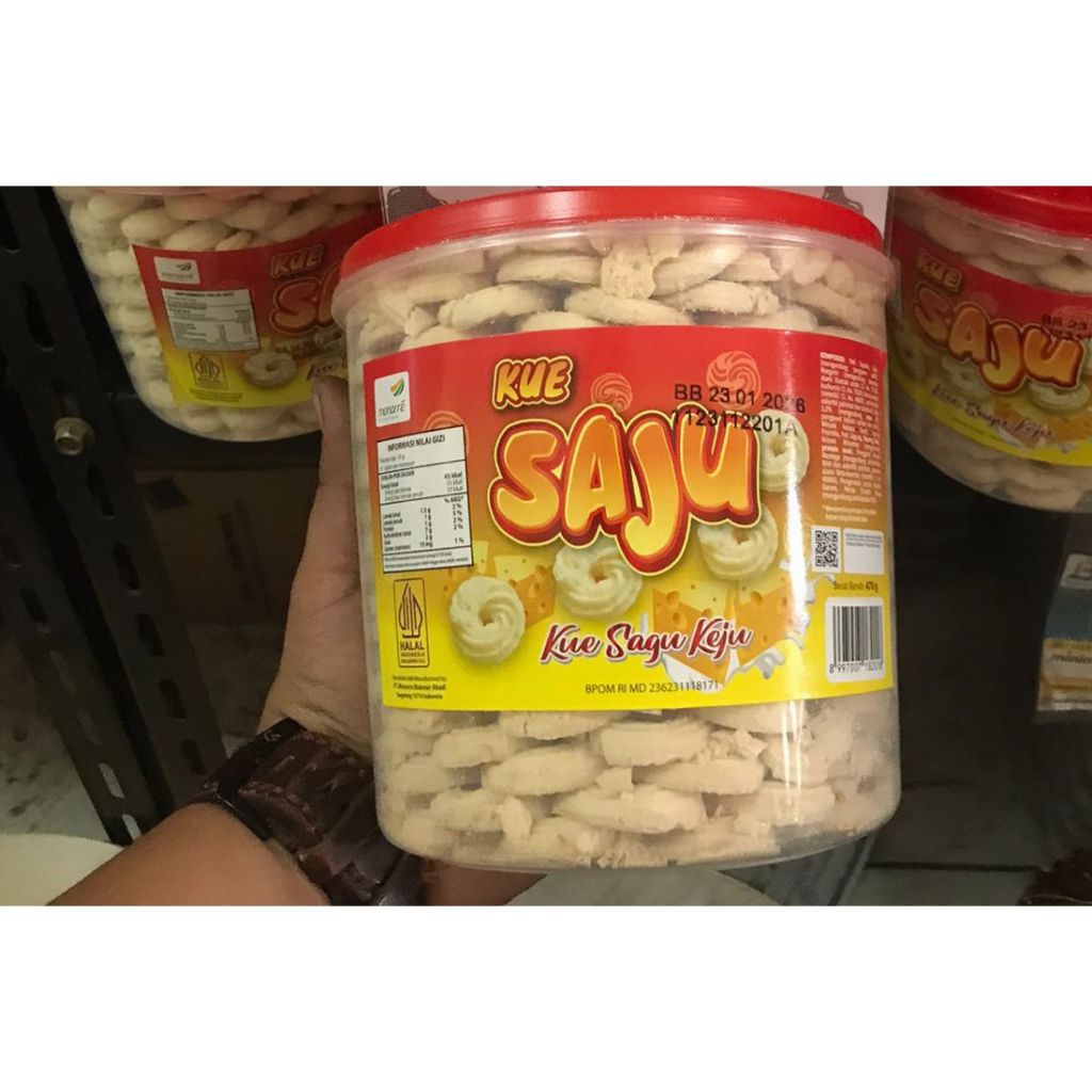 

KUE KERING SAGU KEJU SAJU TOPLES 470GR RENYAH GURIH ENAK CEMILAN MAKANAN
