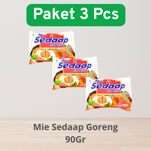 

Mie Sedaap Goreng Instant 90 Gr 3Pcs