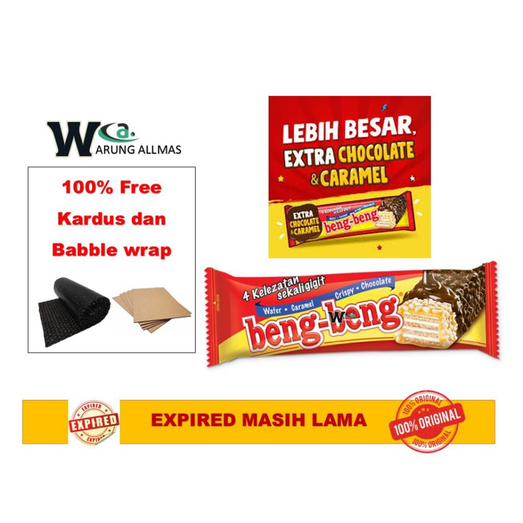 

Beng Beng Ceoklat wafer karamel kemasan