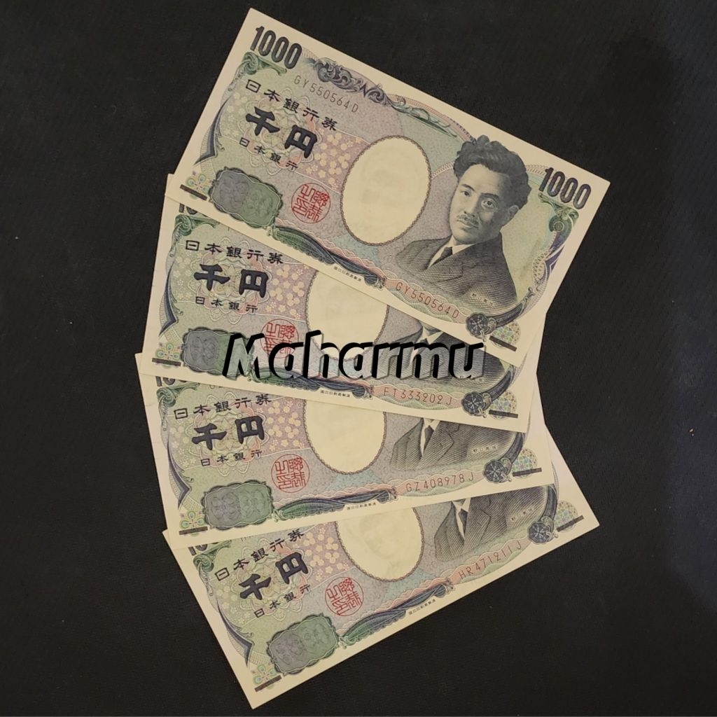 Jepang Yen Uang Asing Kuno 1000 Yen