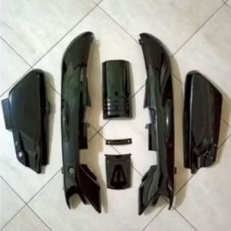 paket hemat cover body grand body+box aki+panel warna hitam polos body Astrea grand