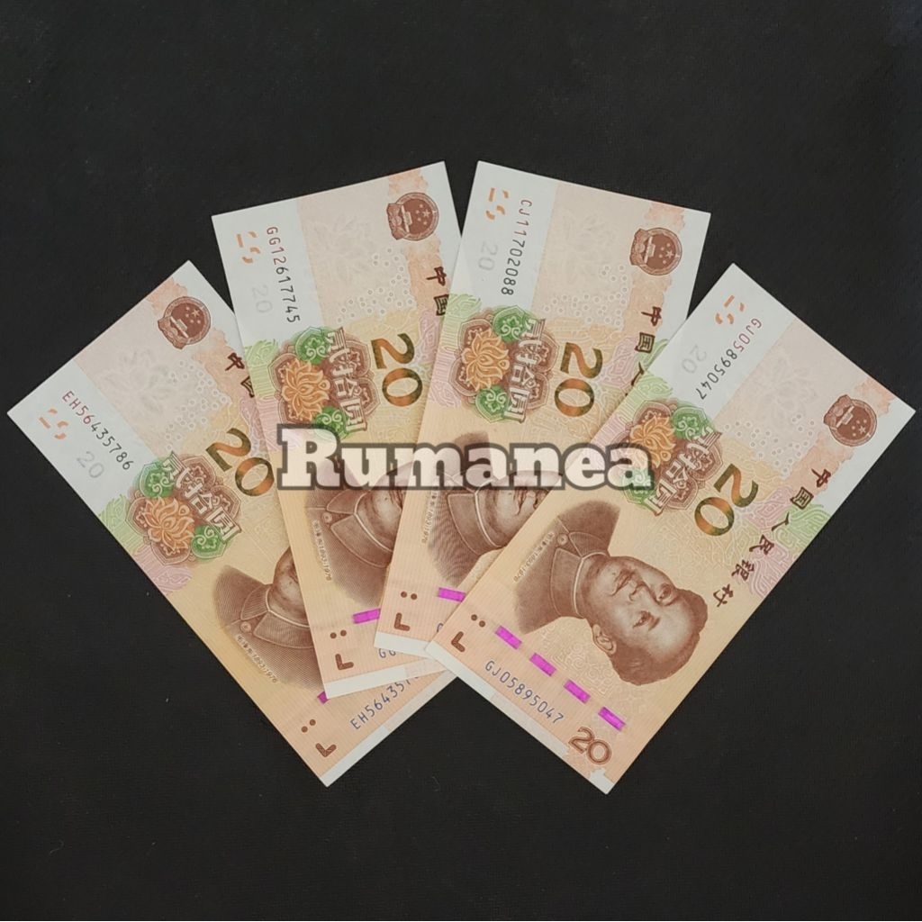 Yuan China Uang Asing Pecahan 20 Yuan New Series