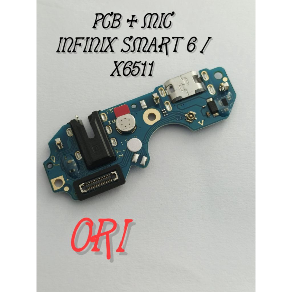 CONNECTOR CHARGER INFINIX SMART 6 X6511 (MICRO) ORI PAPAN KONEKTOR CAS PCB BOARD INFINIX SMART 6 X65