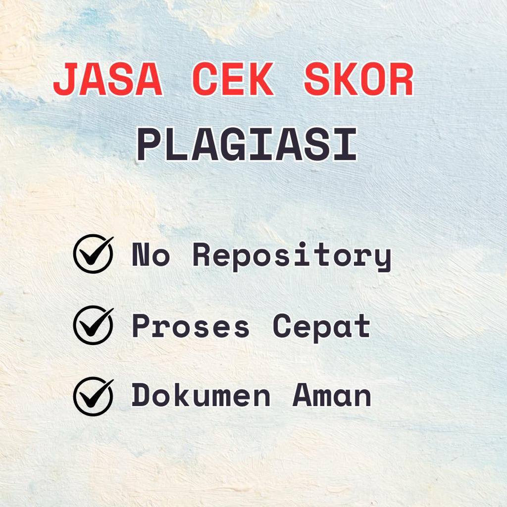 Cek turnitin & no Repository