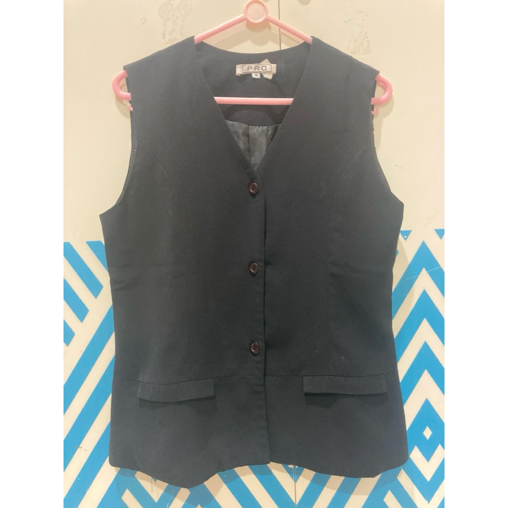 Preloved second Rompi vest outer atasan wanita  perempuan resmi formal kerja bekerja kantor office l